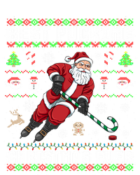 Funny Santa Claus Ugly Christmas Ice Hockey Best Pucking Gift Tall Sweatshirt