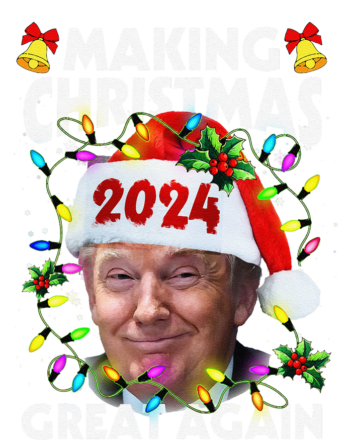 Making Christmas Great Again 2024 Trump Victory Lights T-Shirt