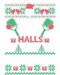 Pickleball Dink The Halls Ugly Christmas Pickleball Gift Women's Flannel Pajama Set