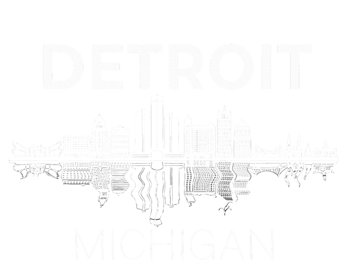 Detroit City Skyline Michigan Souvenir Detroit T-Shirt