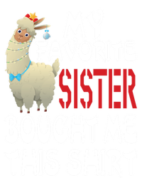 My Favorite Sister Bought Me This Funny Gift Christmas Llama Gift Tank Top