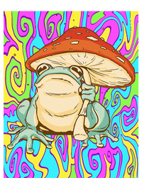 Chief Psychedelic Frog Toad Holding Trippy Mushroom Drawstring Bag