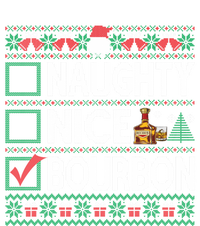 Naughty Nice Bourbon Christmas List Bourbon Ugly Cute Gift T-Shirt