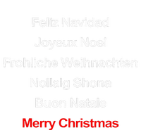 Merry Christmas Feliz Navidad Joyeux Noel Buon Natalie Xmas T-Shirt