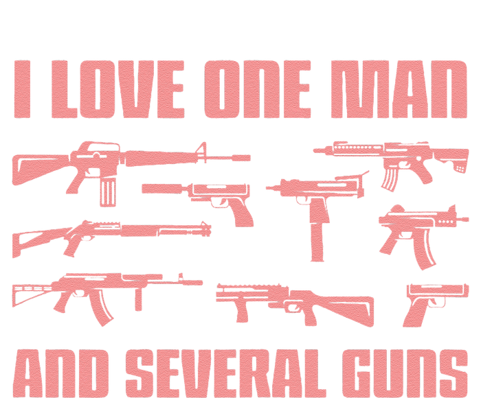 I Love One Man And Several Guns. Woman Guns And Guns Cooling Performance Crew T-Shirt