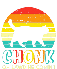 Chonk Fat Cat Meme Sunset Funny Black Kitten T-Shirt