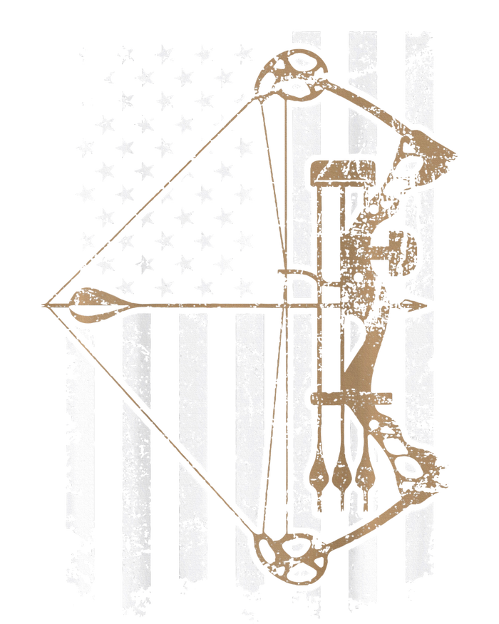 Camo Usa Flag Archery Compound Bow Bow Hunter T-Shirt