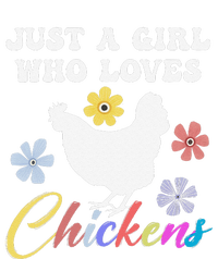 Just A Girl Who Loves Chickens Girl Farmer T-Shirt