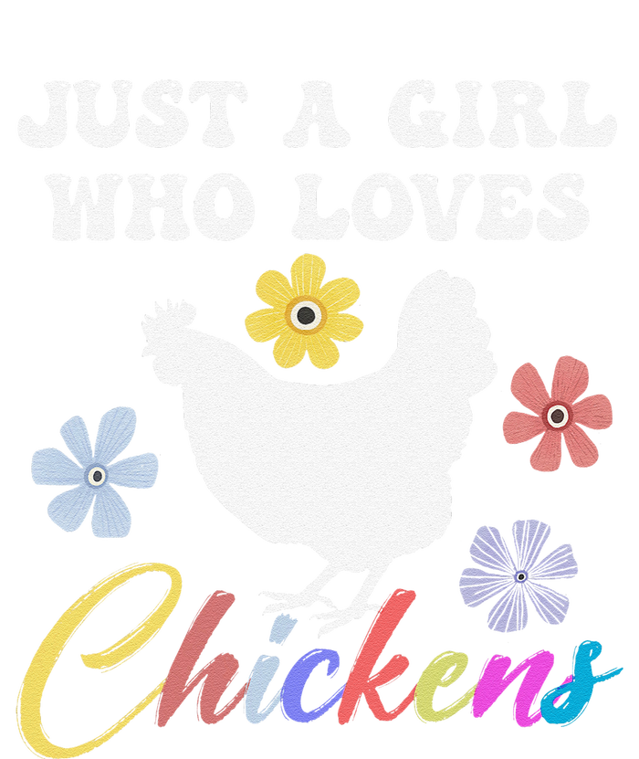 Just A Girl Who Loves Chickens Girl Farmer T-Shirt