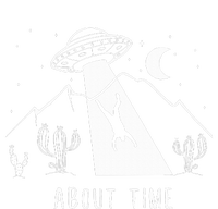 Alien Lover Gifts Ufo Abduction About Time T-Shirt