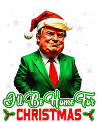 ILl Be Home For Christmas Funny Santa Claus Trump 2024 T-Shirt