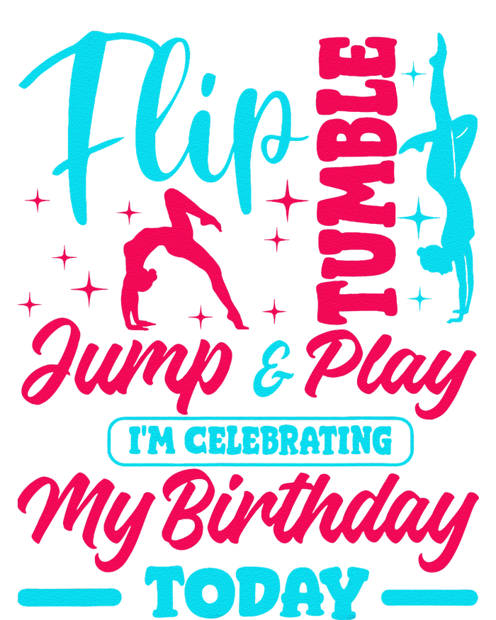 Gymnastic Birthday Theme Jump Gymnast Bday Party Acrobat T-Shirt