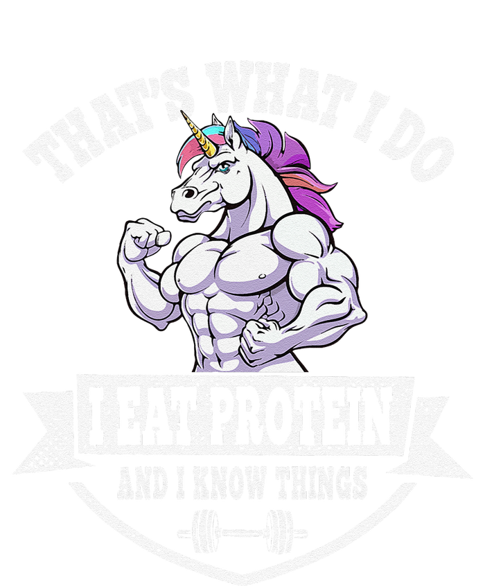 I Eat Protein Funny Unicorn Workout Training T-Shirt