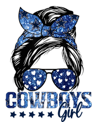 Messy Bun Cowboys Girl Sport Fan Cooling Performance Crew T-Shirt