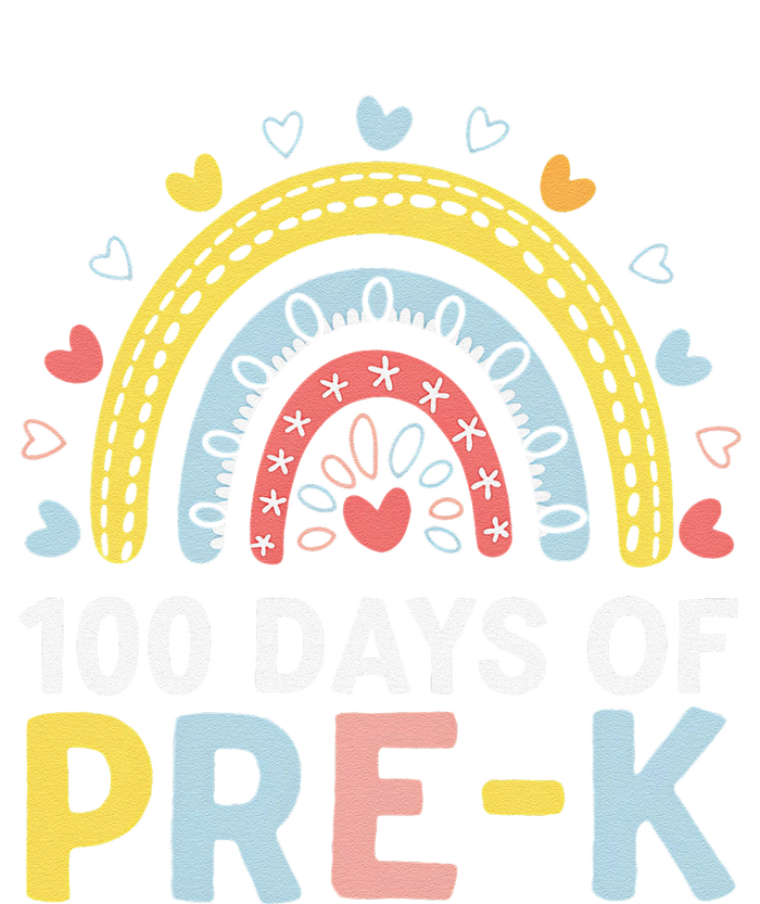 100 Days Of Pre K Rainbow Happy 100th Day Of School Teacher T-Shirt