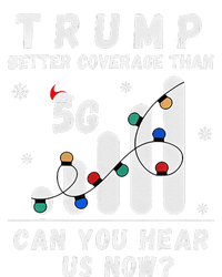 Trump Better Coverage Than 5g Wave Column Funny Christmas T-Shirt