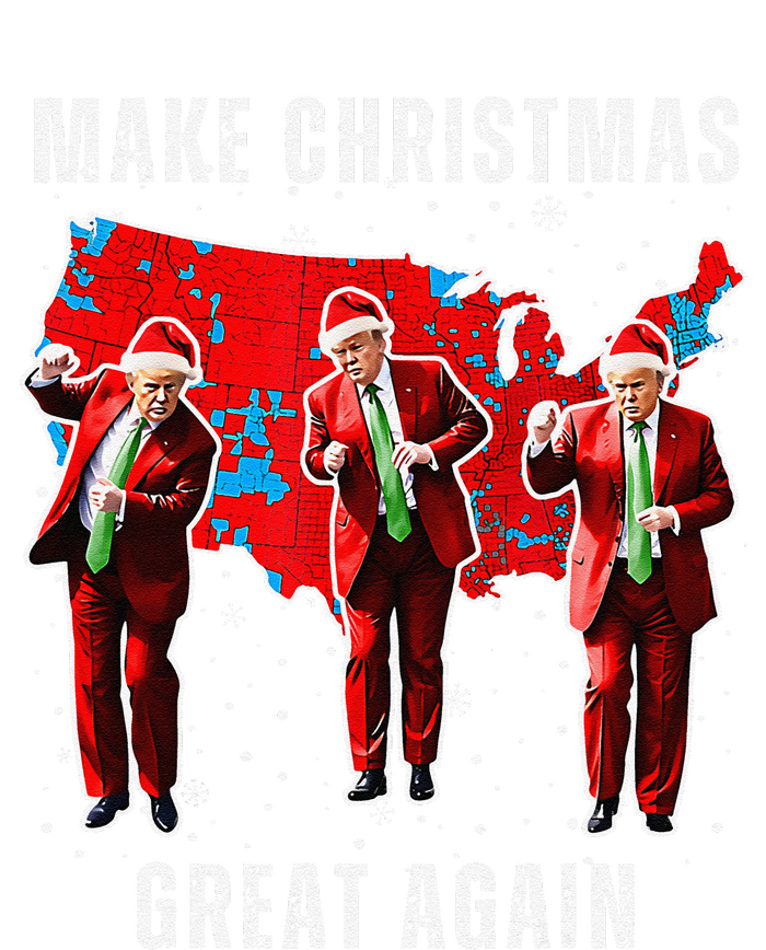 Make Christmas Great Again Trump Pajamas Ugly Cooling Performance Long Sleeve Crew