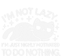 Lazy Vs I’M Just Highly Motivated To Do Nothing Funny Cat T-Shirt