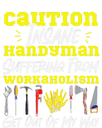 Handyman Vintage Caution Insane Handyman Suffering From Yupoong Adult 5-Panel Trucker Hat