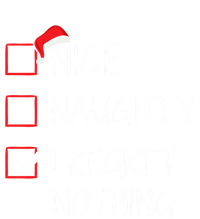 Nice Naughty I Regret Nothing Christmas List For Santa Claus Great Gift Tie-Dye Long Sleeve Shirt