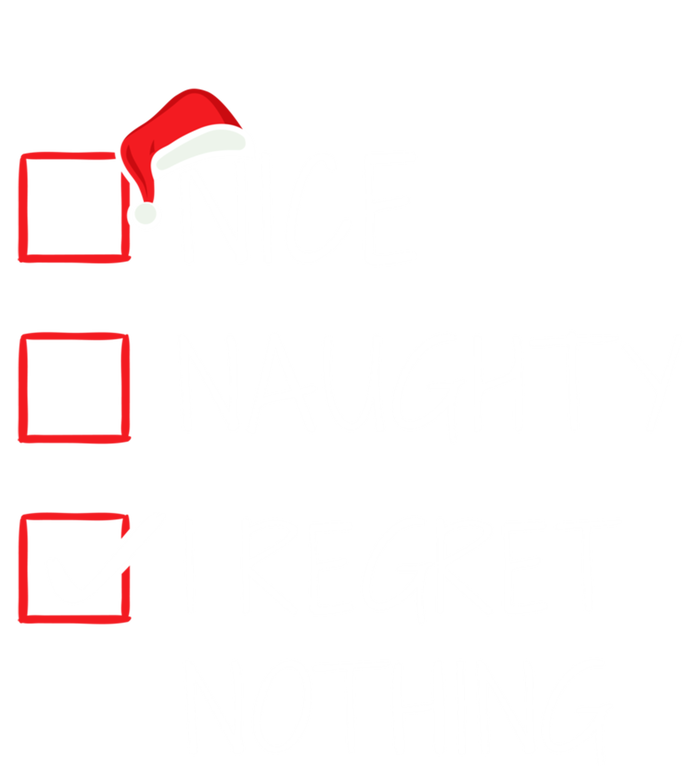 Nice Naughty I Regret Nothing Christmas List For Santa Claus Great Gift Tie-Dye Long Sleeve Shirt