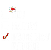 Nice Naughty Insufficient Evidence Christmas List Santa Xmas Gift Short Acrylic Beanie