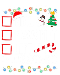 Nice Naughty Left Unsupervised Christmas List Holiday Xmas Gift Tank Top