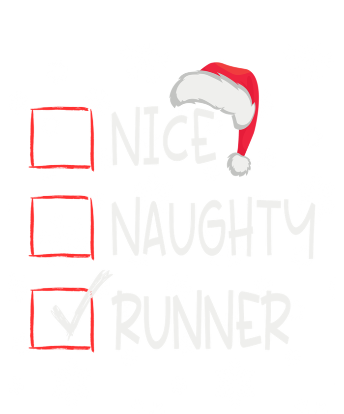 Nice Naughty Runner Running List Christmas Santa Claus Gift Doggie Tank