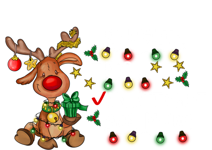 Reindeer Christmas Nice Naughty An Attempt Was Made Gift T-Shirt