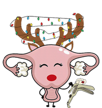 Festive Reindeer Uterus Nurse Speculum Xmas Light Obgyn Toddler T-Shirt