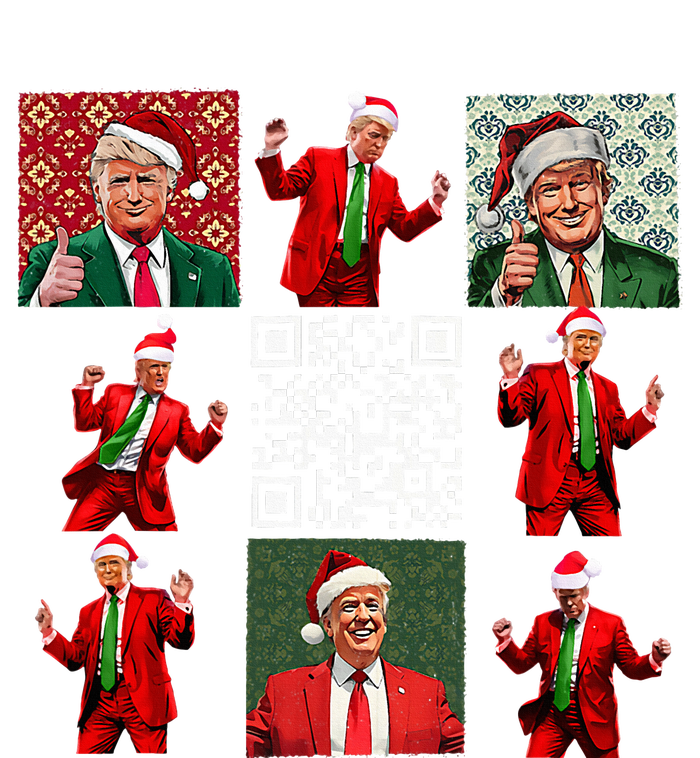 Qr President Trump Christmas Dancing Dance Moves Maga Sweatshirt Cinch Pack Bag