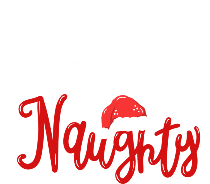 Team Naughty Funny Couple Matching Outfit Team Nice Family Great Gift Pom Pom 12in Knit Beanie