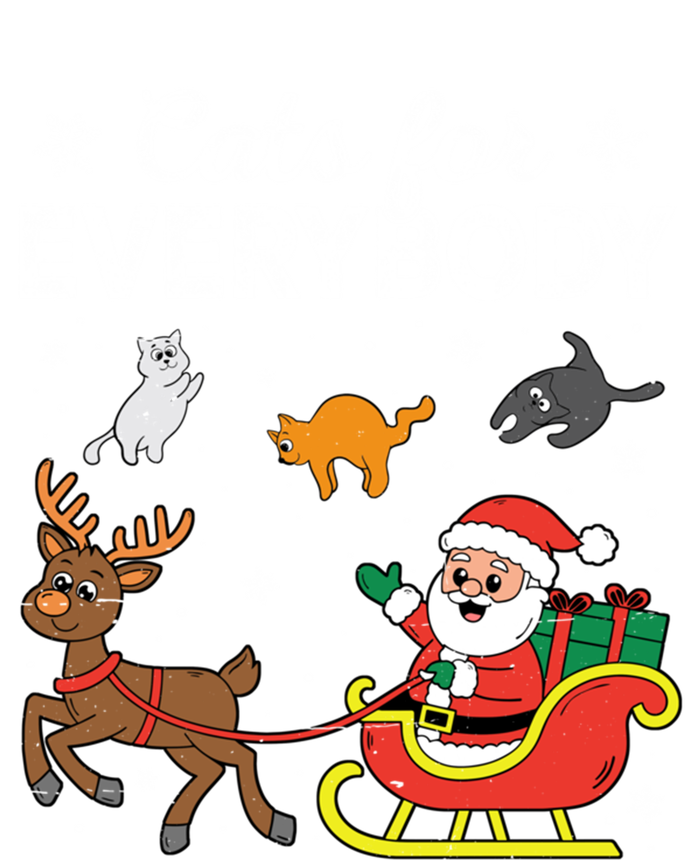 Vintage Cats For Everybody Christmas Cat Xmas Santa Meaningful Gift T-Shirt