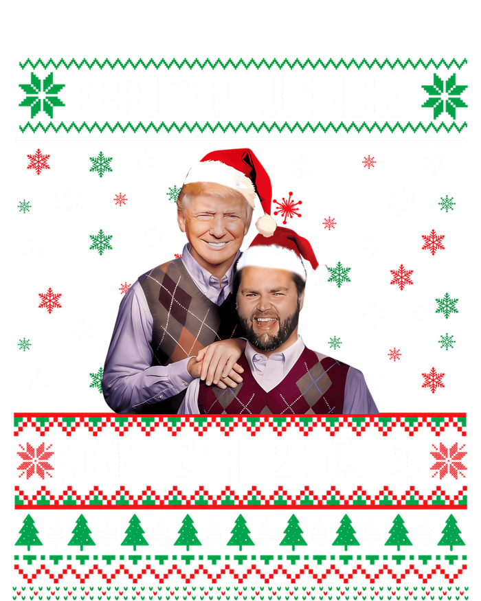 Trump Vance Brothers Maga 2024 Christmas Ugly Sweater Xmas Sweatshirt Women's Knotted Racerback Tank