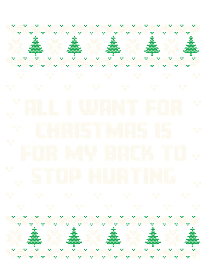 All I Want Is My Back To Stop Hurting Funny Christmas Sweatshirt Wool Snapback Cap