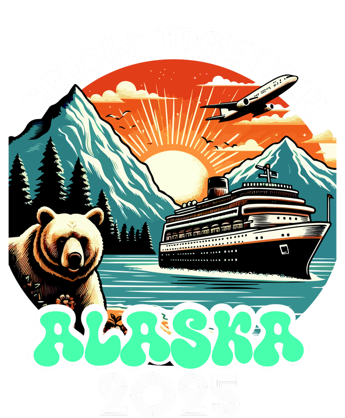 Cruisin Together Alaska 2025 Vintage Sun Family Cruise T-Shirt