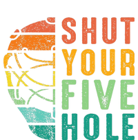 Shut Your Five Hole Retro Vintage Ice Hockey Goalie T-Shirt