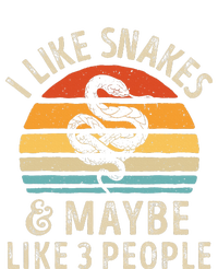 I Like Snakes And Maybe 3 People Snake Reptile Lover Retro 7-Panel Snapback Hat