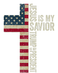 Jesus Is My Savior Trump Is My President Trump 2024 Election 7-Panel Snapback Hat