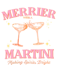 Funny Merrier With A Martini Bachelorette Merry Christmas Gift Kids T-Shirt