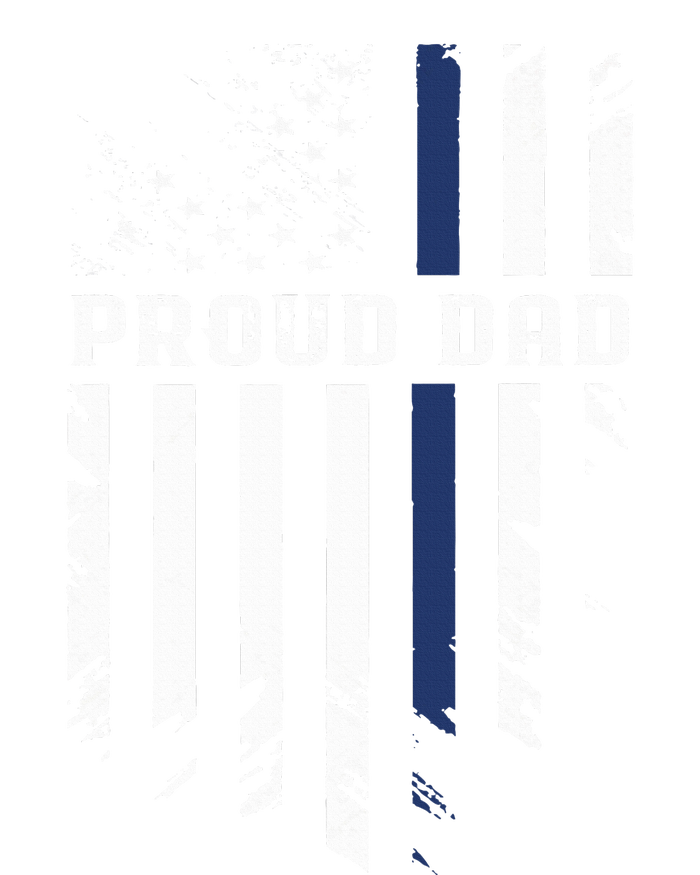 Thin Blue Line Proud Dad Police Family T-Shirt