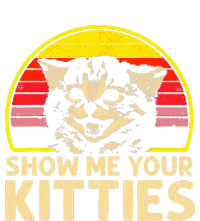 Show Me Your Kitties Cat Lover Retro Vintage Sunset T-Shirt