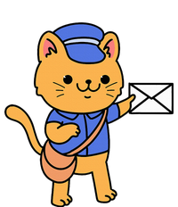 Cat Mail Carrier Gift For Mailman T-Shirt