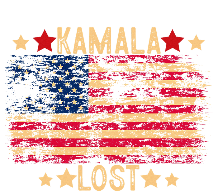 Kamala Lost 2024 Election Usa Flag Trump Won 47th President T-Shirt