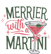 Merrier With A Martini Coquette Christmas Cocktail Martini Gift T-Shirt