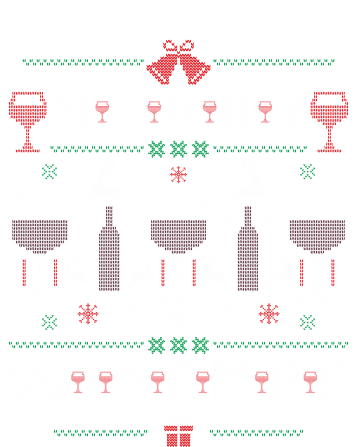 Merry Winemas Red Wine Ugly Christmas For Wine Lover Gift T-Shirt