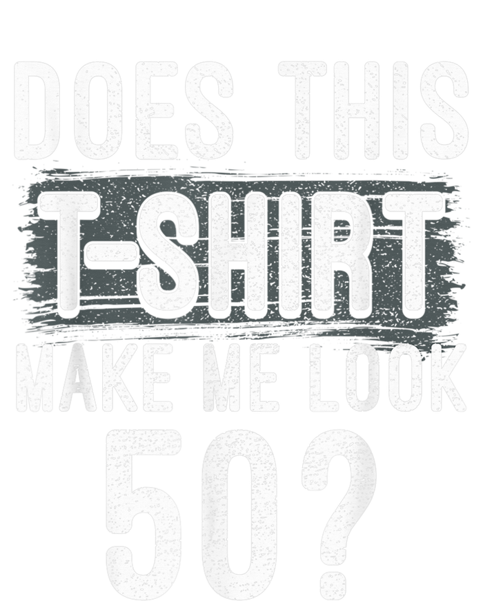 Does This Make Me Look 50 Funny 50th Birthday Party Women's V-Neck T-Shirt