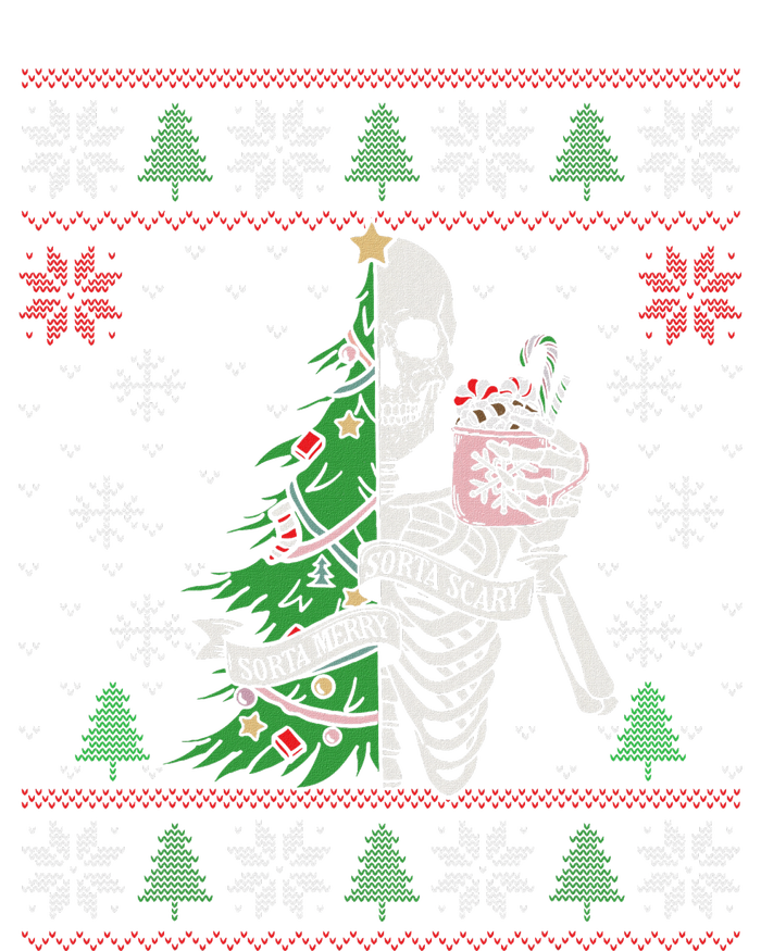 Christmas Vibes Xmas Skeleton Sorta Merry Sorta Scary Gothic Tank Top