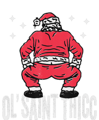 Ol Saint Thicc Christmas Funny Slutty Santa Christmas Cooling Performance Long Sleeve Crew