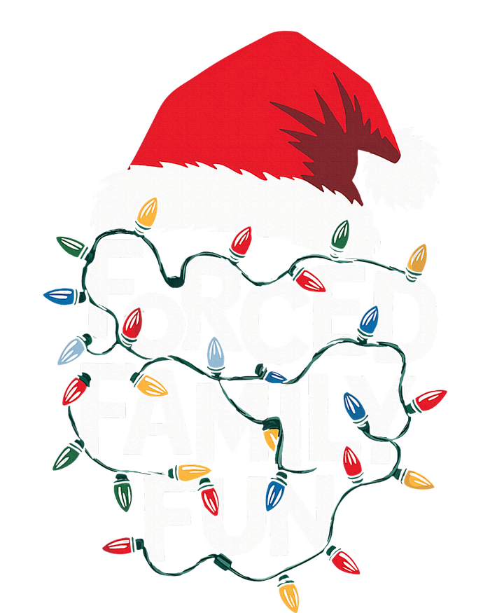 Forced Family Fun Sarcastic Christmas Funny Xmas Pajamas T-Shirt